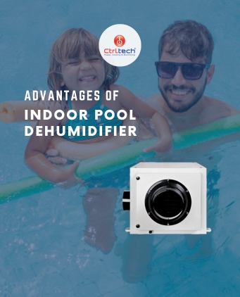 Residential indoor pool dehumidifier